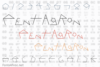 Pentagron Font