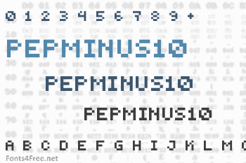 PEPminus10 Font