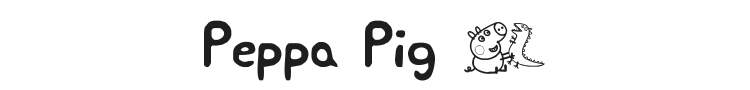 Peppa Pig Font Preview