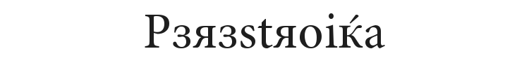 Perestroika Font