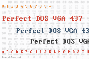 Perfect DOS VGA 437 Font