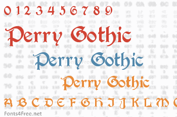 Perry Gothic Font