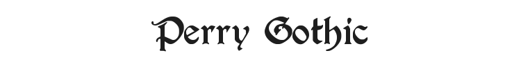 Perry Gothic Font