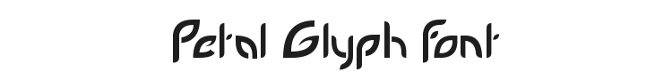 Petal Glyph Font Preview