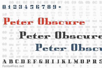 Peter Obscure Font