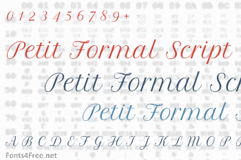 Petit Formal Script Font