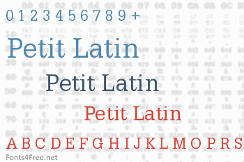 Petit Latin Font