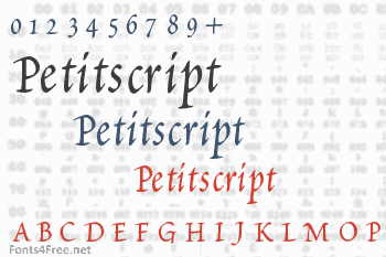 Petitscript Font