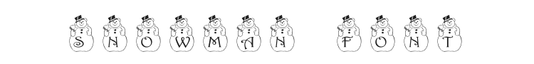 PF Snowman Font