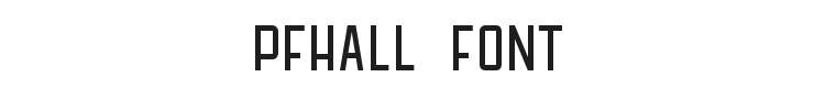 PFHall Font Preview