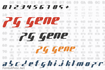 PG Gene Font