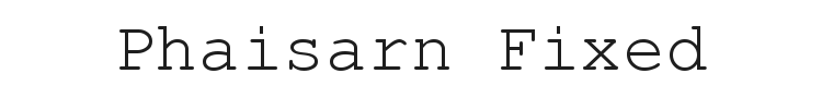 Phaisarn Fixed Font Preview