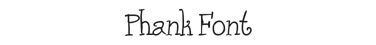 Phank Font Preview