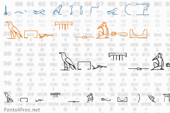 Pharaoh Glyph Font