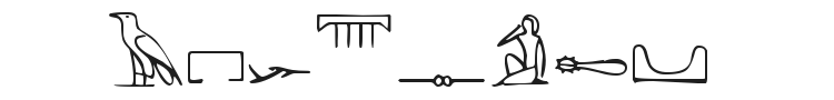 Pharaoh Glyph Font