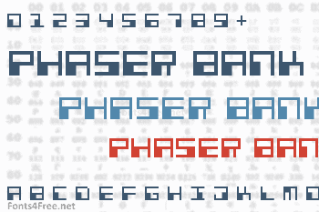 Phaser Bank Font