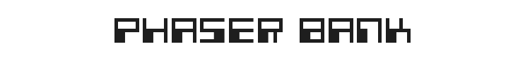 Phaser Bank Font