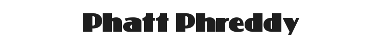 Phatt Phreddy Font Preview