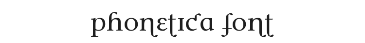 Phonetica Font Preview