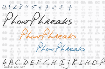 PhontPhreaks Handwriting Font