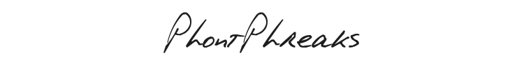 PhontPhreaks Handwriting Font Preview