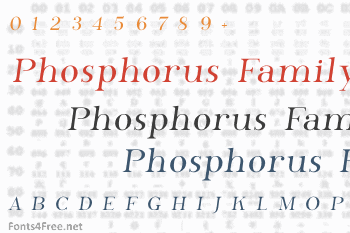 Phosphorus Family Font