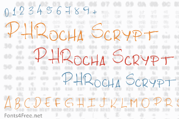 PHRocha Scrypt Font