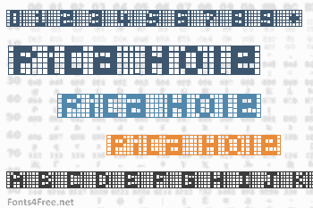 Pica Hole Font