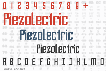 Piezolectric Font