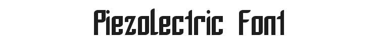 Piezolectric Font