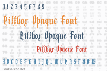 Pillbox Opaque Font