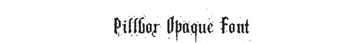 Pillbox Opaque Font