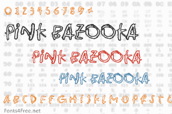 Pink Bazooka Font