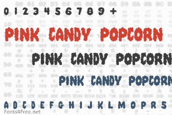 Pink Candy Popcorn Font