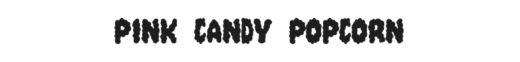 Pink Candy Popcorn Font Preview