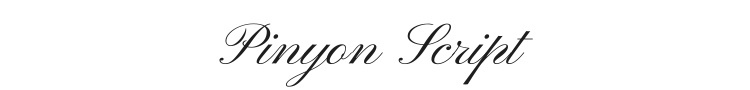 Pinyon Script Font Preview