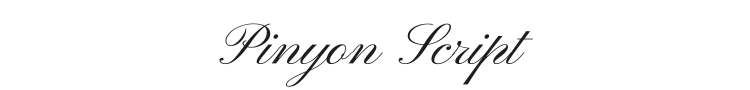 Pinyon Script Font