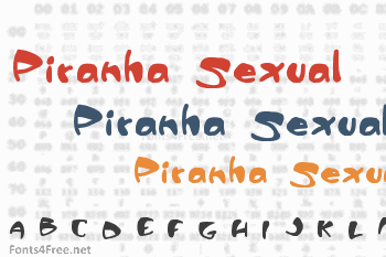 Piranha Sexual Font