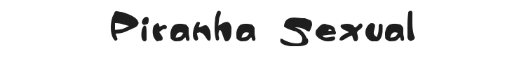 Piranha Sexual Font