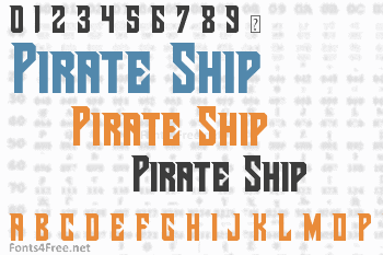 Pirate Ship Font