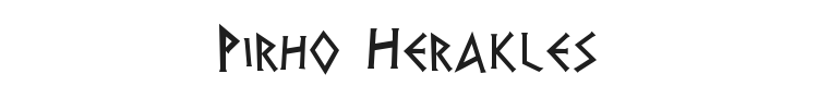 Pirho Herakles Font Preview