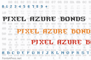 Pixel Azure Bonds Font