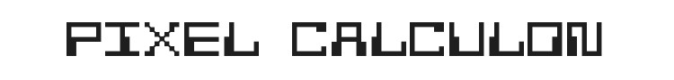 Pixel Calculon Font Preview