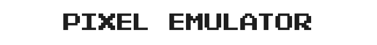 Pixel Emulator Font
