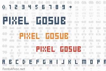 Pixel Gosub Font