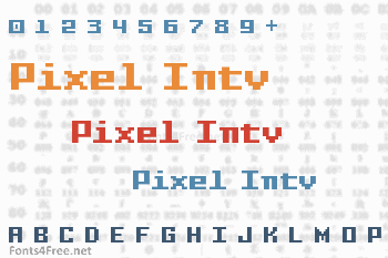 Pixel Intv Font