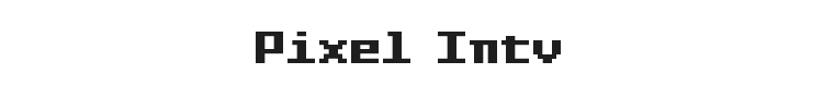 Pixel Intv Font Preview