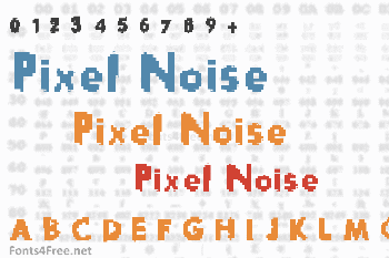 Pixel Noise Font