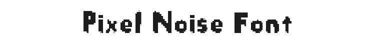 Pixel Noise Font