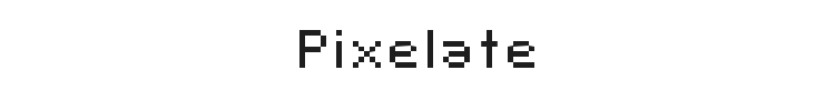 Pixelate Font